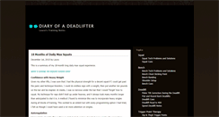 Desktop Screenshot of diaryofadeadlifter.com