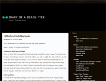 Tablet Screenshot of diaryofadeadlifter.com